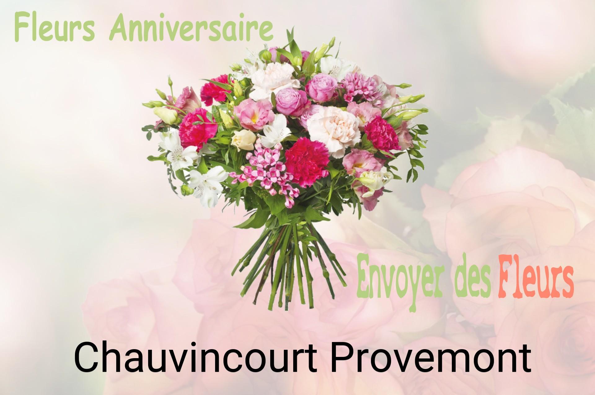 Bouquet de fleurs d’anniversaire livré à Chauvincourt-Provemont