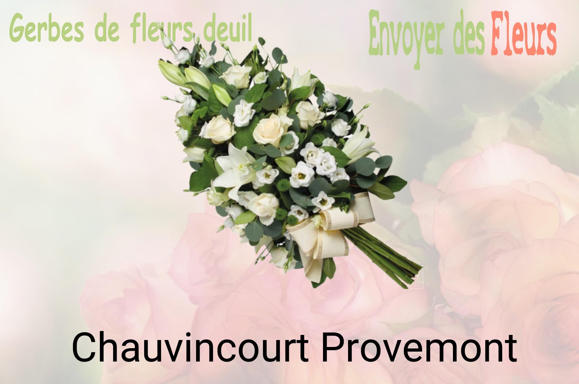 Gerbe de fleurs de deuil livrée à Chauvincourt-Provemont